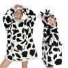 Juwas Cute Cow Oversize Fluffy Fleece Pajamas Sweatshirt 2 Juwas Cute Cow Oversize Fluffy Fleece Pajamas Sweatshirt