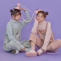 Juwas.com Online Store NEW ARRIVAL Best Friends Corduroy Loose Overall