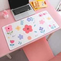 Juwas.com Online Store Kawaii Bear Flowers Strawberry Desk Pad