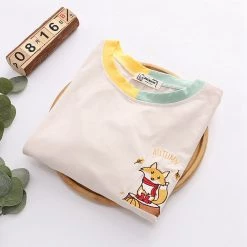 Juwas NEW ARRIVAL Autumn Fox Tri-Tone T-shirt