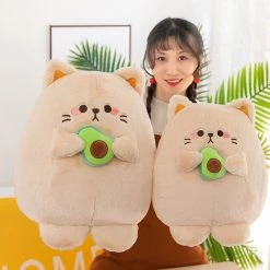 Juwas Kawaii Avocado Cat Plush Toy NEW ARRIVAL