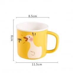 Juwas Cute Cartoon Duck Print Mug NEW ARRIVAL