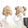 Juwas Lolita Blonde Curly Pigtail Wig Fashion & Beauty