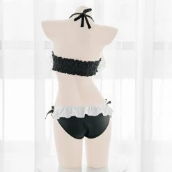 Juwas Sexy Ruffle Hollow Underwear Set