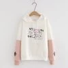 Juwas CLOTHING Lovely Pig And Friends Embroidery Hoodie