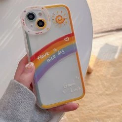 Juwas NEW ARRIVAL Have A Nice Day Rainbow IPhone Case
