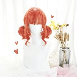 Juwas Fashion & Beauty Candy Red Full Bangs Short Hair Wig