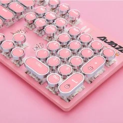 Juwas.com Online Store NEW ARRIVAL Pink Gaming Wired Mechanical Keyboard