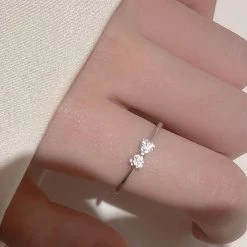 Juwas Little Bow Sterling Silver Adjustable Ring NEW ARRIVAL