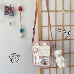 Juwas Hello Girl Embroidery Crossbody Bag HOME&LIFESTYLE