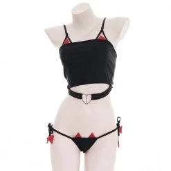 Juwas CLOTHING Steamy Daredevil 2-Piece Sleepwear Lingerie Set