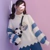 -Juwas Little Girl On The Moon Sleeves Sweater NEW ARRIVAL