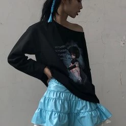 Juwas Gothic Asymmetry Loose Hoodie NEW ARRIVAL