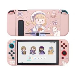 Juwas Kawaii School Girl Pink Nintendo Switch Case ACCESSORIES