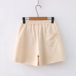Juwas CLOTHING Cartoon Duck Embroidery Pocket Shorts