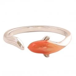 Juwas NEW ARRIVAL Koi Silver Open Ring