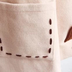 Juwas.com Online Store Kawaii Fox Ear Button Loose Hooded Coat