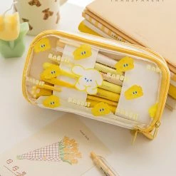 Juwas Rabbit Print Large Capacity Pencil Case NEW ARRIVAL