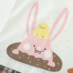 Juwas Rabbit Carrot Doll Collar Sweatshirt CLOTHING