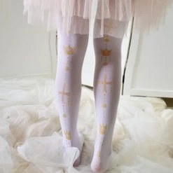 -Juwas Gothic Lolita Velvet Tights