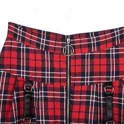 Juwas Harajuku Plaid Mini Skirt