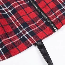 Juwas Harajuku Plaid Mini Skirt