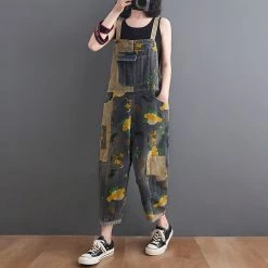 Juwas Vintage Animal Print Overalls NEW ARRIVAL