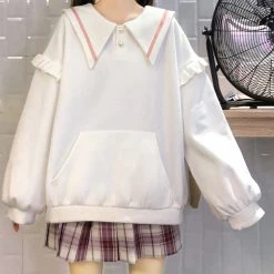 Juwas CLOTHING Sweet Bunny Ears Loose Sweatshirt