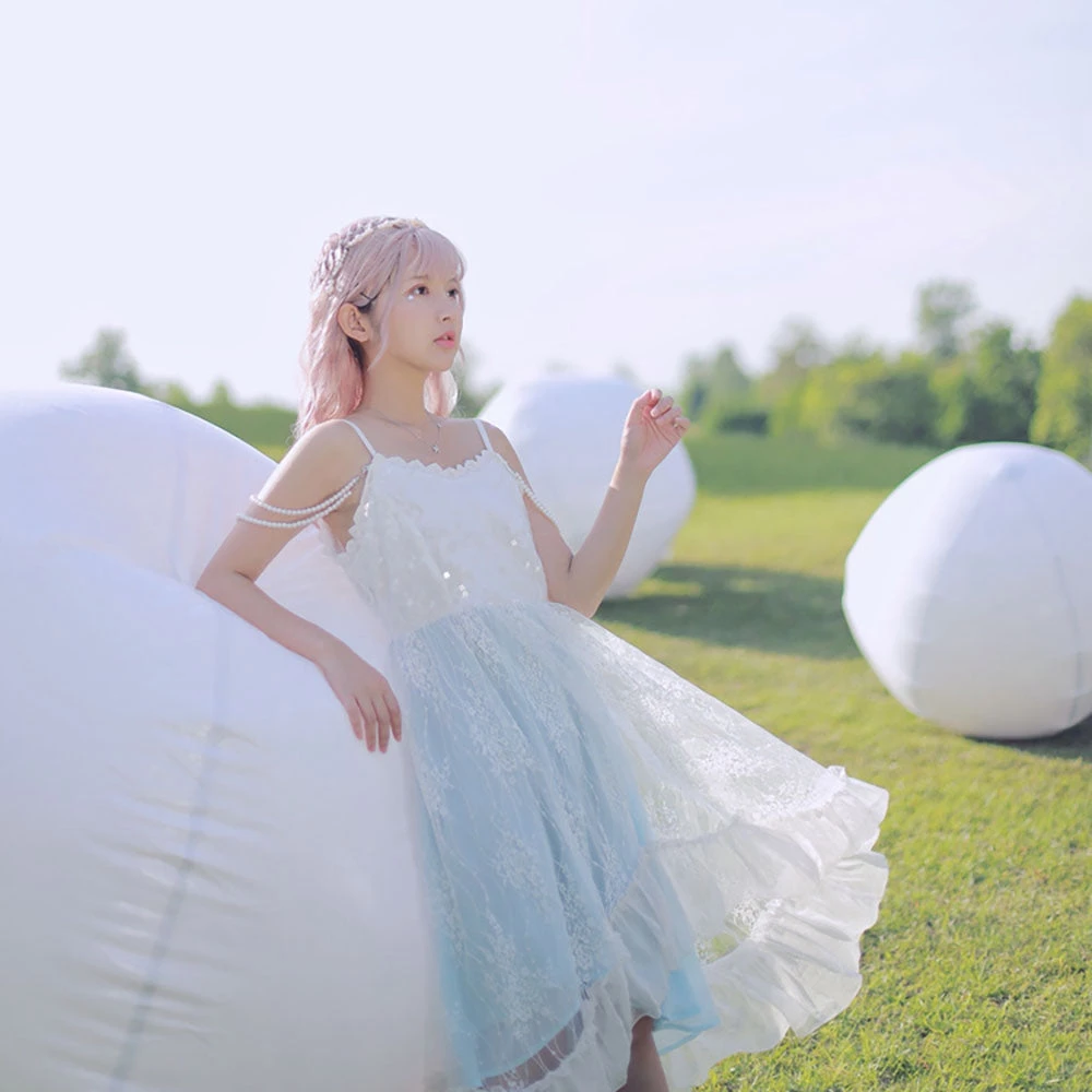 Juwas NEW ARRIVAL Kawaii Lace Midi Babydoll Dress And Blazer 6 Juwas NEW ARRIVAL Kawaii Lace Midi Babydoll Dress And Blazer