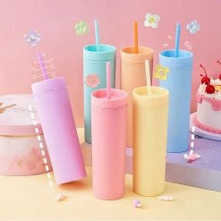 Juwas NEW ARRIVAL Pastel Macaroon Colored Water Tumbler Bottle
