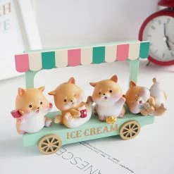 Juwas Mini Shiba Inu Ornaments Set