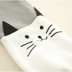 Juwas.com Online Store NEW ARRIVAL Mini Cat Embroidery Long Sleeve Sweatshirt