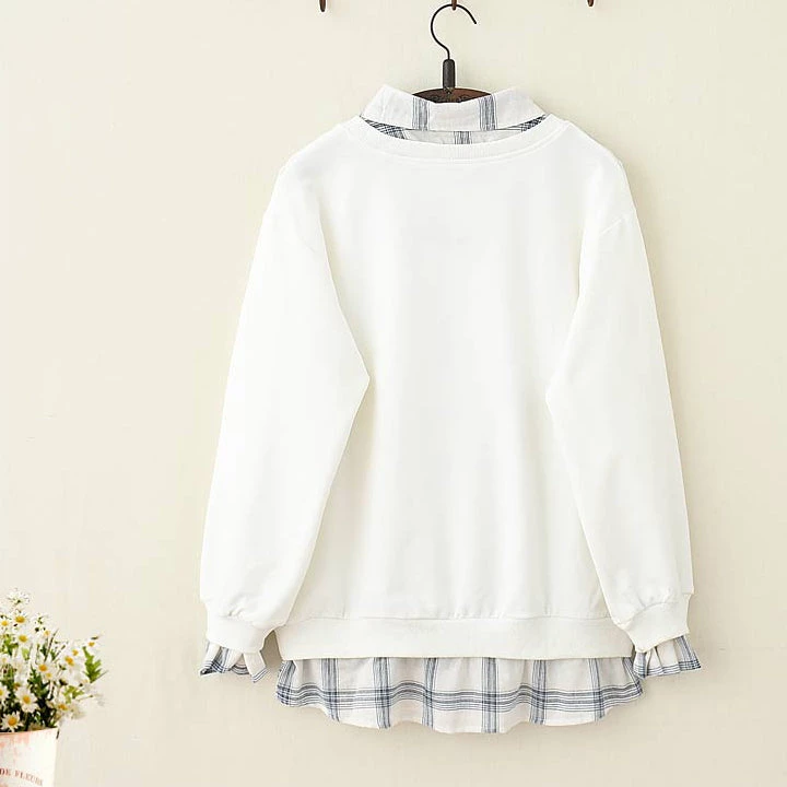 Juwas.com Online Store NEW ARRIVAL Letter Print Fake Two-Piece Hoodie 4 Juwas.com Online Store NEW ARRIVAL Letter Print Fake Two-Piece Hoodie