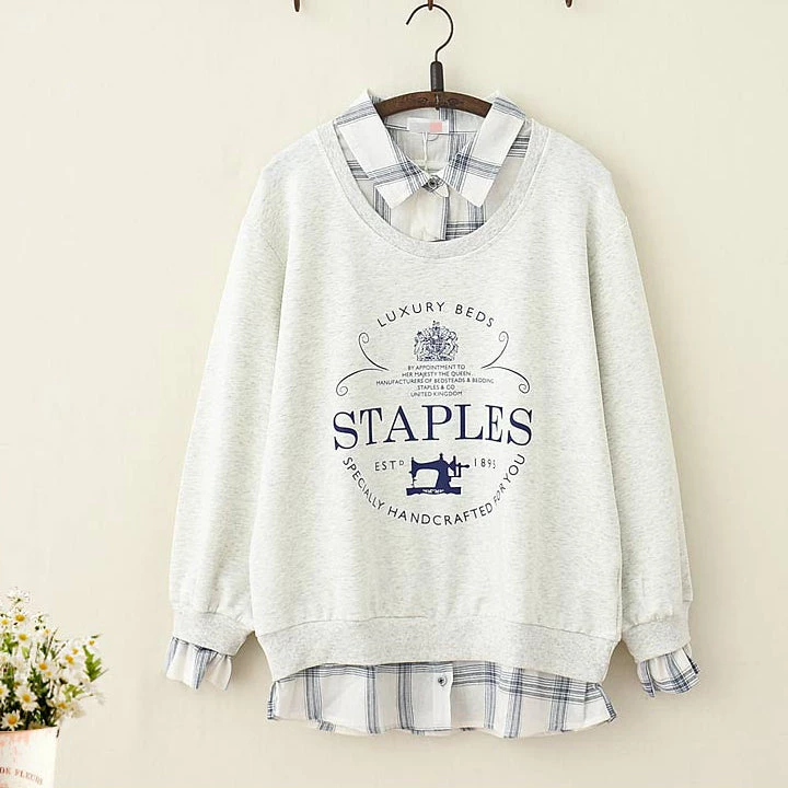 Juwas.com Online Store NEW ARRIVAL Letter Print Fake Two-Piece Hoodie 5 Juwas.com Online Store NEW ARRIVAL Letter Print Fake Two-Piece Hoodie