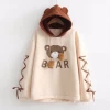 Juwas NEW ARRIVAL Kawaii Cartoon Bear Hoodie