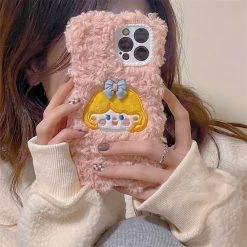 Juwas Cute Cartoon Princess Embroidery IPhone Case NEW ARRIVAL