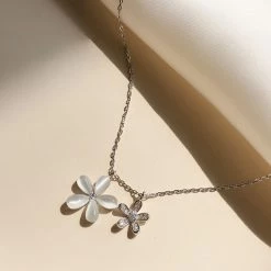 Juwas Daisy Silver Necklace