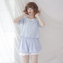 Juwas NEW ARRIVAL Kawaii Ruffle Pajama Shorts
