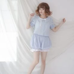 Juwas NEW ARRIVAL Kawaii Ruffle Pajama Shorts