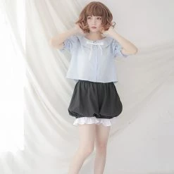 Juwas NEW ARRIVAL Kawaii Ruffle Pajama Shorts