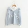 Juwas NEW ARRIVAL Letter Print Fake Two-Piece Hoodie