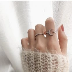 Juwas.com Online Store NEW ARRIVAL Mini Moon Star Ring