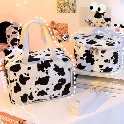 Juwas Cow Print Makeup Bag NEW ARRIVAL