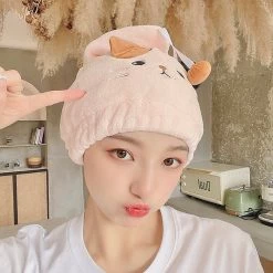 Juwas Kitty Ears Hair Drying Towels Cap NEW ARRIVAL
