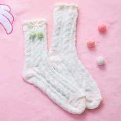 Juwas.com Online Store Kawaii Coral Fleece Warm Socks NEW ARRIVAL