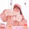 -Juwas NEW ARRIVAL Kawaii Rabbit Embroidery Scarf 2 -Juwas NEW ARRIVAL Kawaii Rabbit Embroidery Scarf