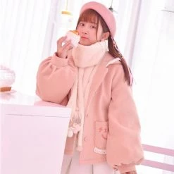 -Juwas NEW ARRIVAL Kawaii Rabbit Embroidery Scarf