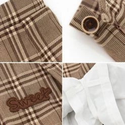 -Juwas Sweet N Cozy Bear Embroidery High Waist Skirt NEW ARRIVAL