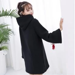 -Juwas Japanese Bow Knot Hoodie Dress NEW ARRIVAL