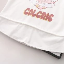 Juwas Rabbit Theme Fake Two Pieces Sweatshirt CLOTHING